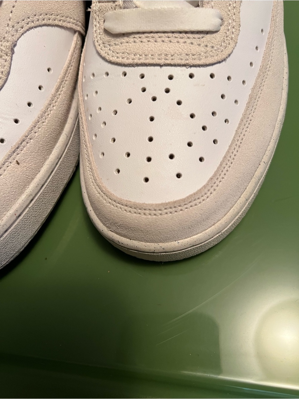 Nike Women's Low-Top Sneakers in White and Red - Picture 3 of 15